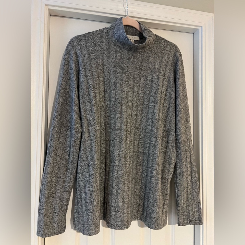 Gray mock Turtleneck Sweater